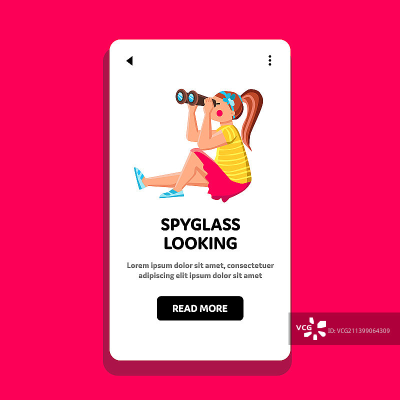 单筒望远镜观察图片素材