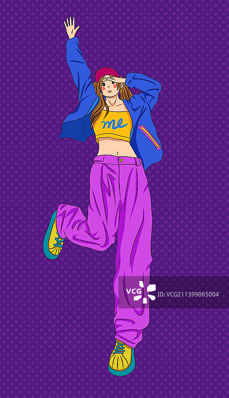 时尚潮流女孩图片素材