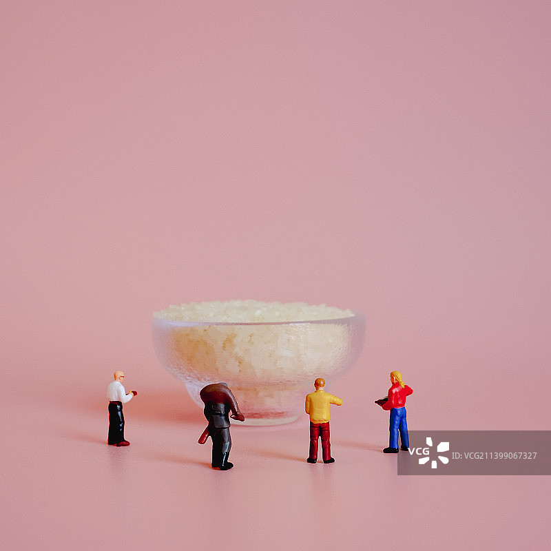 围观粮仓  微缩  米 五谷杂粮图片素材