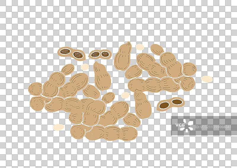 免抠元素：花生图片素材