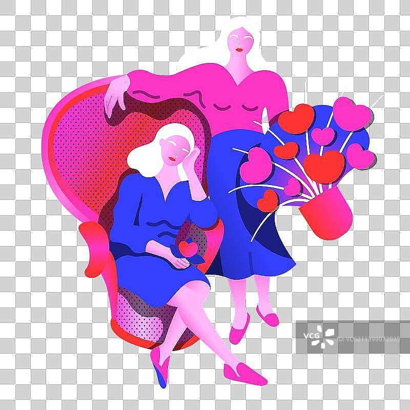 闺蜜相伴图片素材