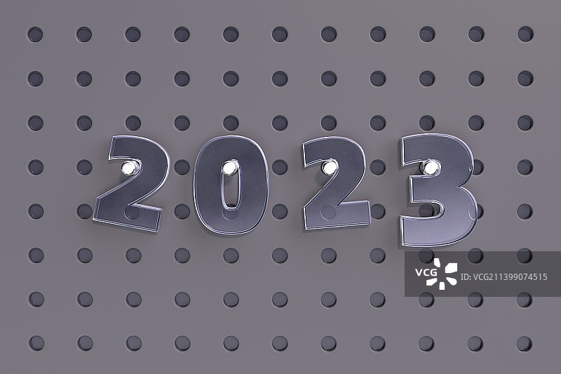3D渲染2023年概念插图图片素材