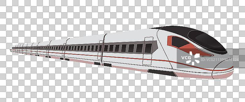 国庆节日城市发达交通工具高铁动车火车磁悬浮列车地铁图片素材