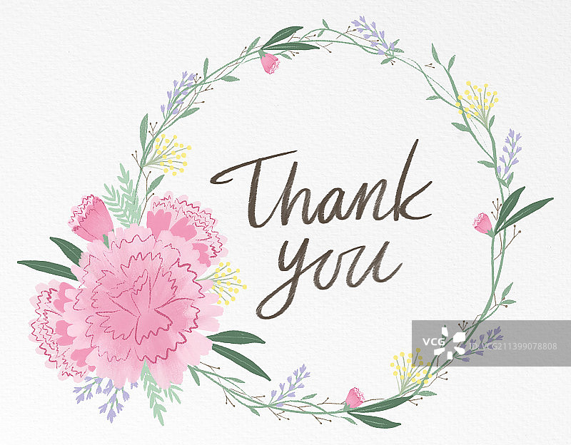 花、春天、康乃馨、花环、相框、书法、五月、母亲节、家庭月图片素材