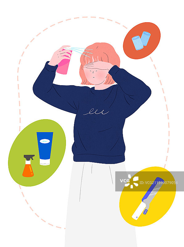 发型美容院自助服务护发喷雾图片素材