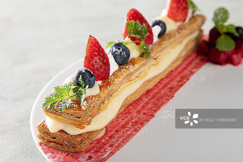 法式千层酥图片素材