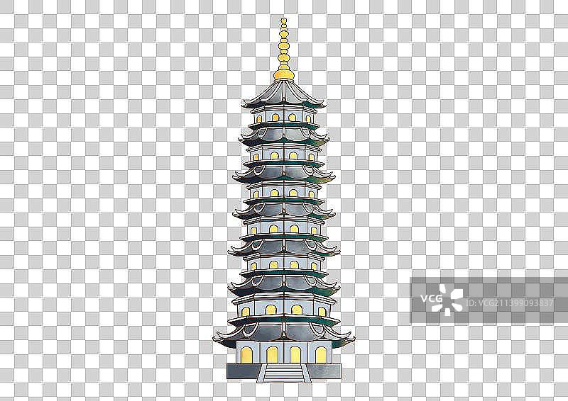 合肥地标古建筑免抠素材振风塔图片素材