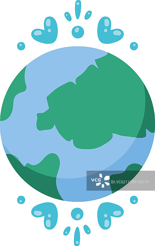 带有爱心的地球行星图片素材