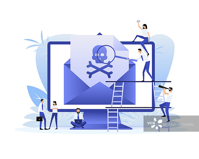 扁平风格的病毒信息图片素材