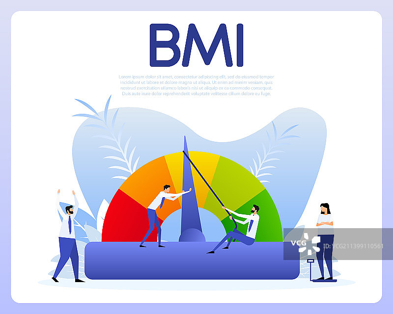 身体质量指数 (BMI) 指标和健身图片素材