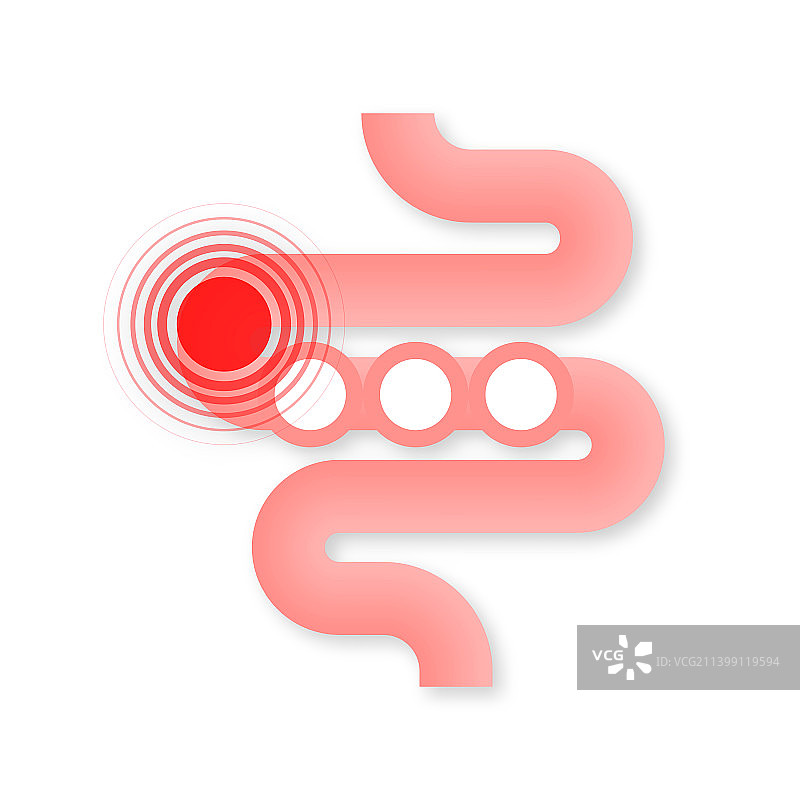 结肠炎胃腹胀健康护理图片素材