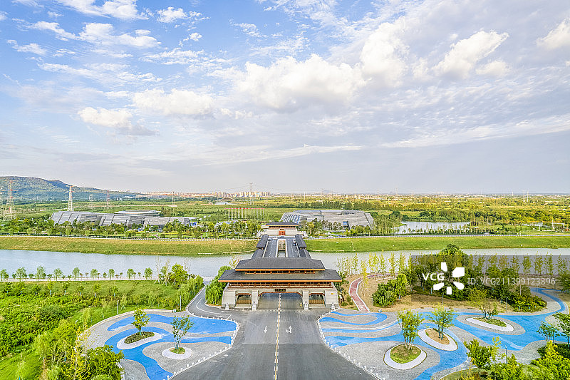 南京市江宁区上秦淮生态湿地公园图片素材