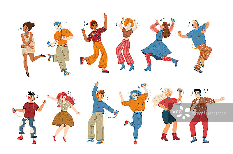 人们听音乐跳舞娱乐图片素材