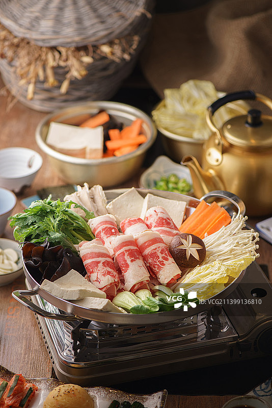 韩式火锅美食料理图片素材