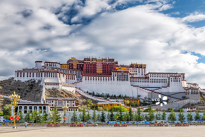 中国西藏布达拉宫外景图片素材