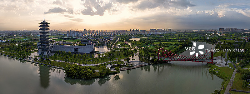 扬州运河三湾湿地风景区图片素材