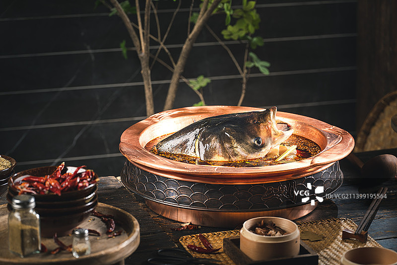 鱼头 成都冷锅鱼 四川美食 重庆冷锅鱼 火锅菜品 牛肉 小吃甜品图片素材