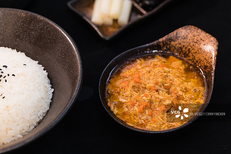 黄金蟹蟹黄金捞饭蟹黄捞饭蟹粉饭图片素材