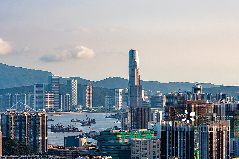 横琴粤澳深度合作区天际线城市风光图片素材