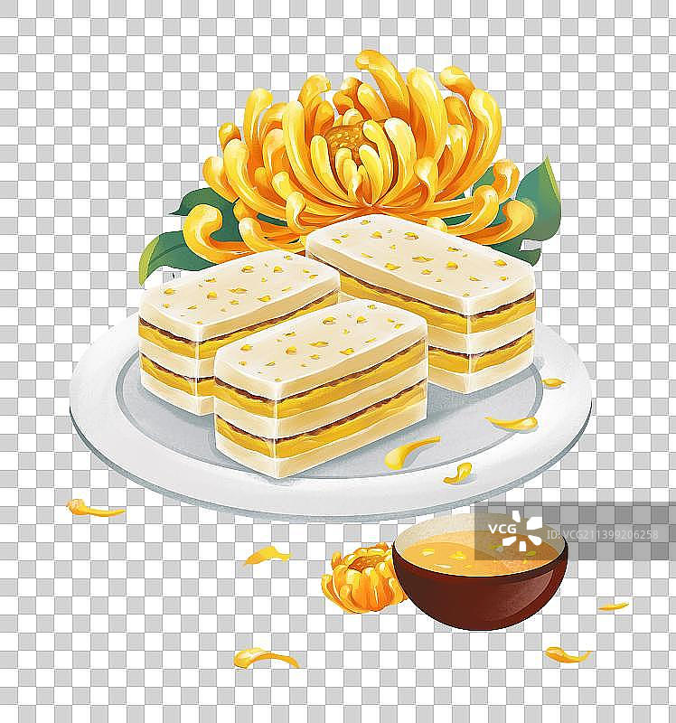 重阳桂花糕图片素材