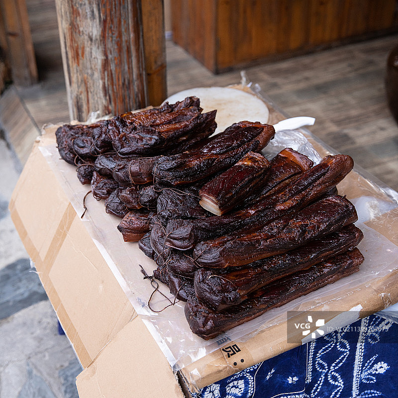风干腊肉图片素材