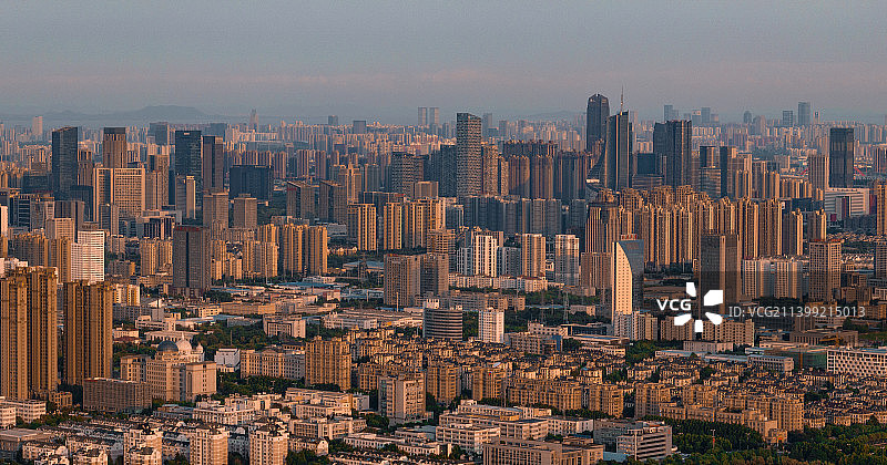 合肥蜀山区全景图片素材