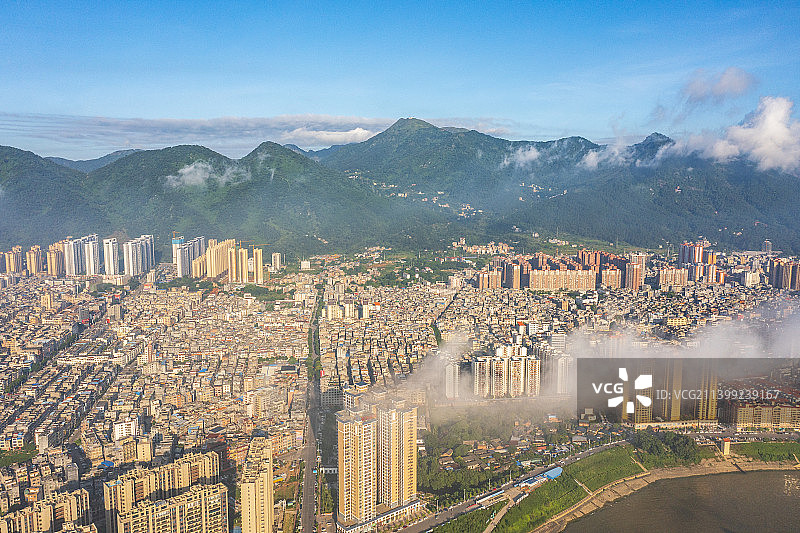 航拍郁江桂平水利枢纽图片素材