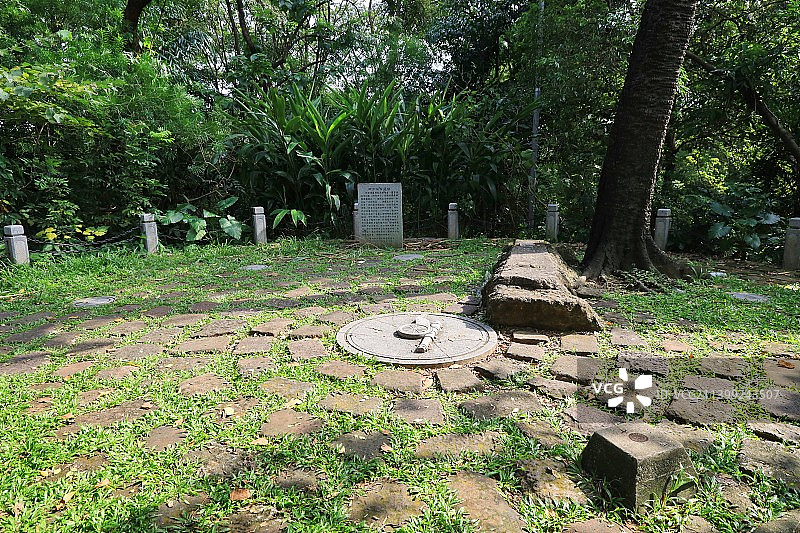 广州越秀山上的四方炮台遗址图片素材