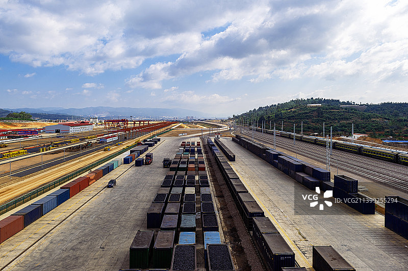 中老铁路玉溪研和站图片素材