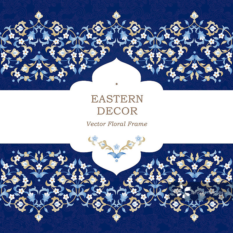 东方风格无缝边框图片素材