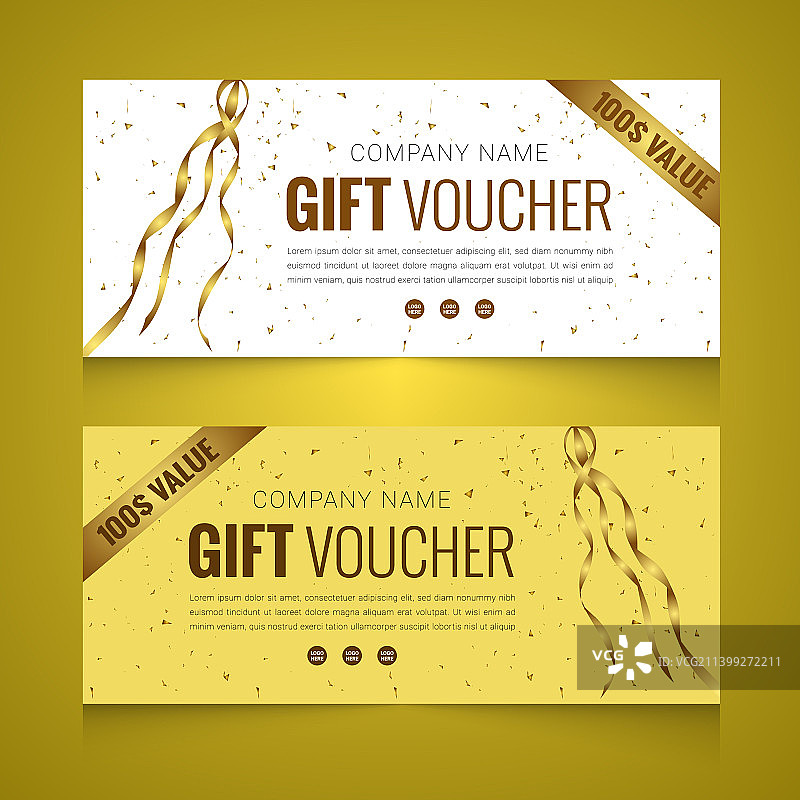 渐变礼券横幅图片素材