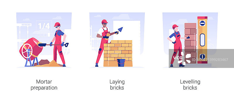 私人住宅建筑中的砖石工程隔离概念图片素材