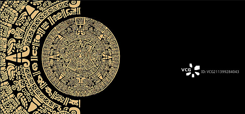 古玛雅人日历图片素材