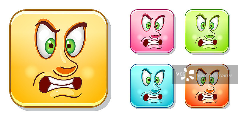 愤怒表情符号合集图片素材