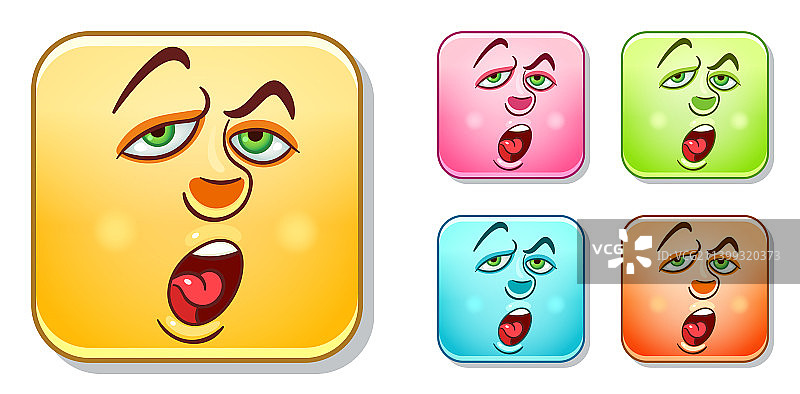 无聊的表情符号合集图片素材