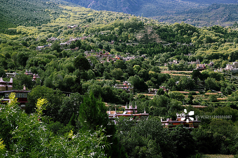 中国四川省甘孜州丹巴县 “甲居藏寨”图片素材