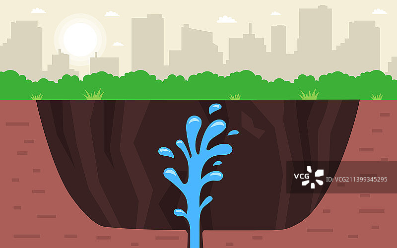 挖掘淡水井图片素材