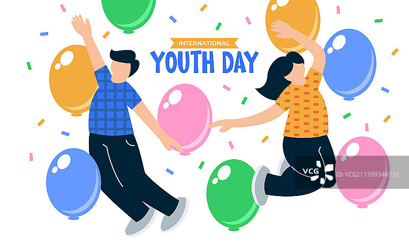 国际青年节图片素材