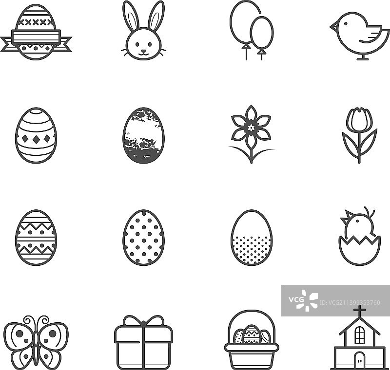 复活节图标图片素材