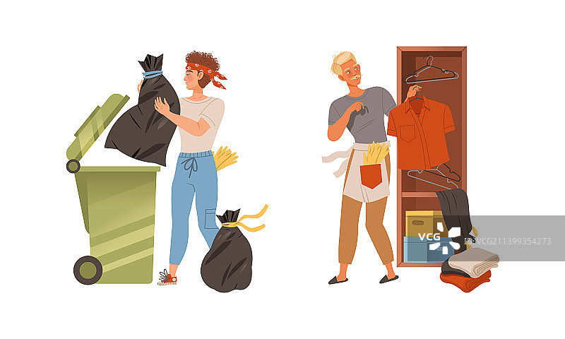 家庭主夫的日常生活图片素材