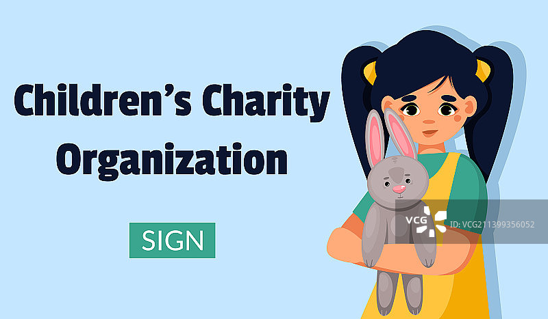 手捧玩具的慈善可爱女孩图片素材