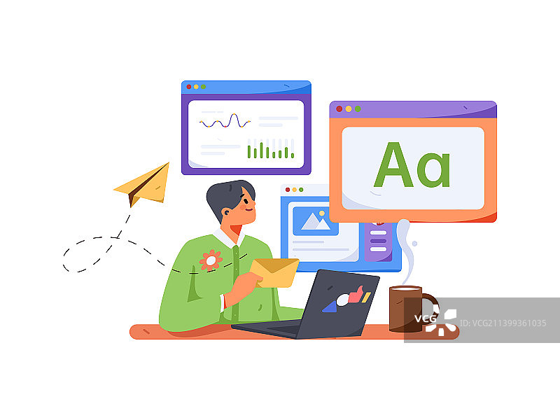 客厅居家休息人物场景扁平矢量概念运营插画图片素材