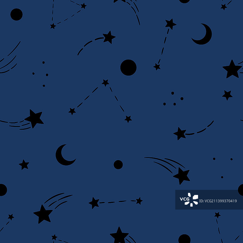 流星夜空图案图片素材