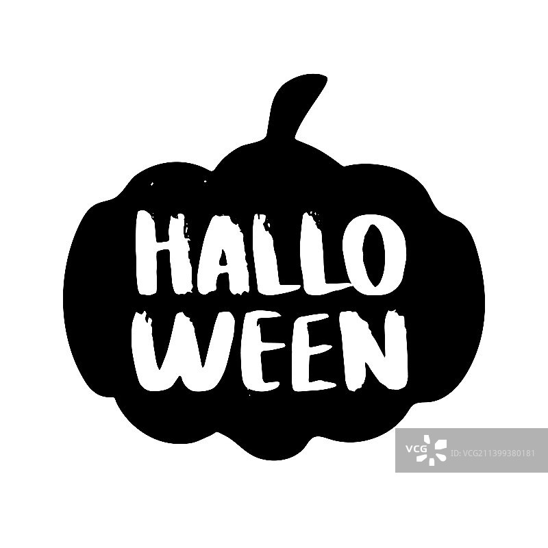 万圣节快乐，南瓜节日字母图片素材