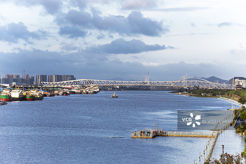 浙江宁波甬江 三官堂大桥图片素材