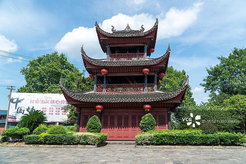 湖南怀化黔阳古城阁楼图片素材