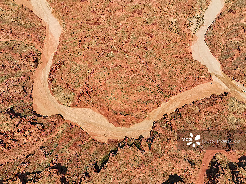 航拍新疆温宿大峡谷图片素材