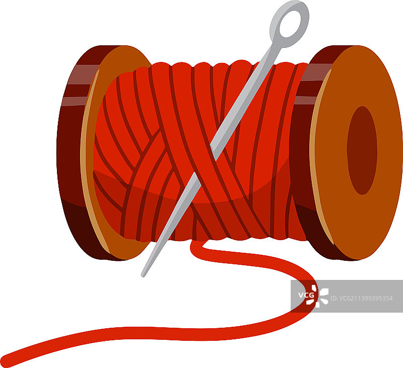 刺绣、针线和线圈图片素材