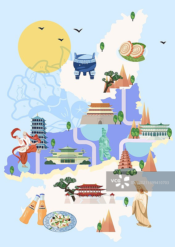 陕西西安图片素材