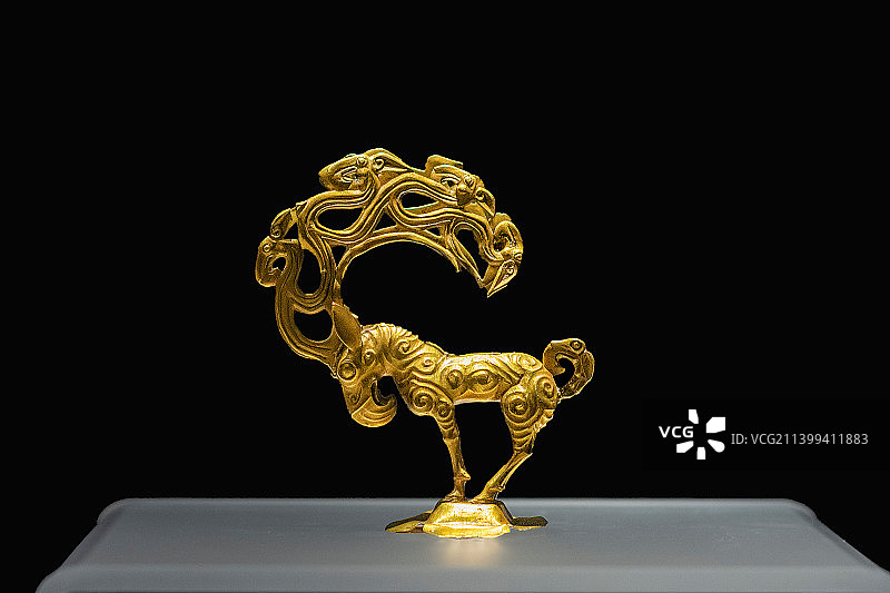 陕西历史博物馆，金怪兽 时期:战国至西汉 文物级别:一级文物图片素材